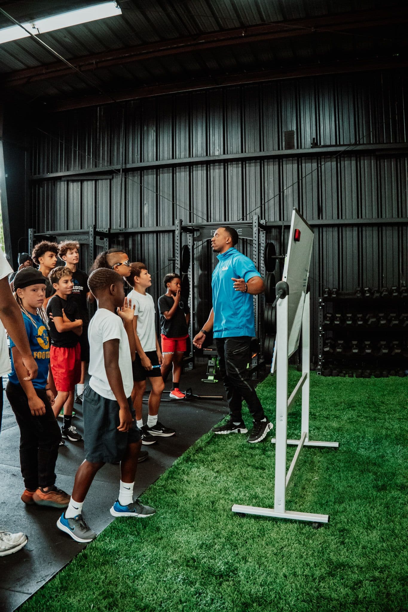 Coach Marcus Rios leading a mentorship session